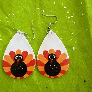 Seasonal Thanksgiving, turkey earrings